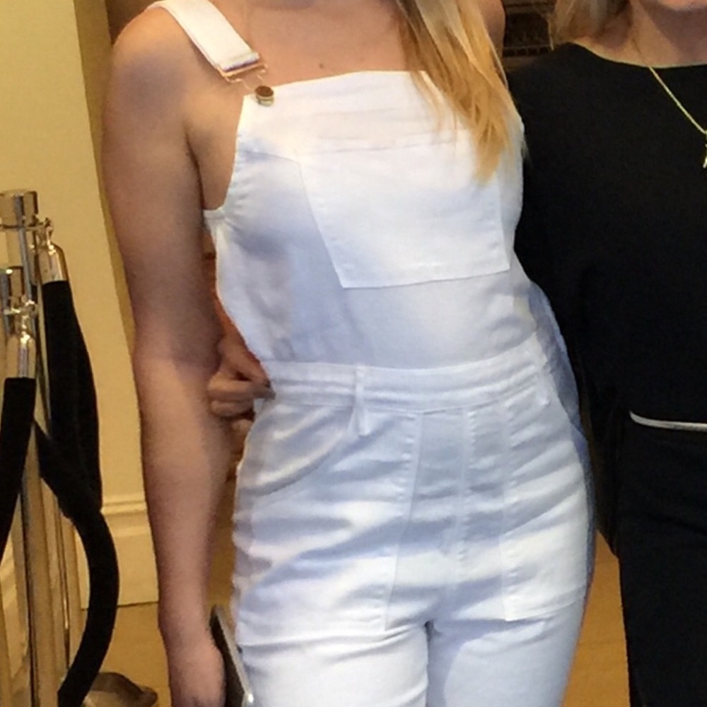 Frame denim befall jumpsuit Sz M plus hair clips